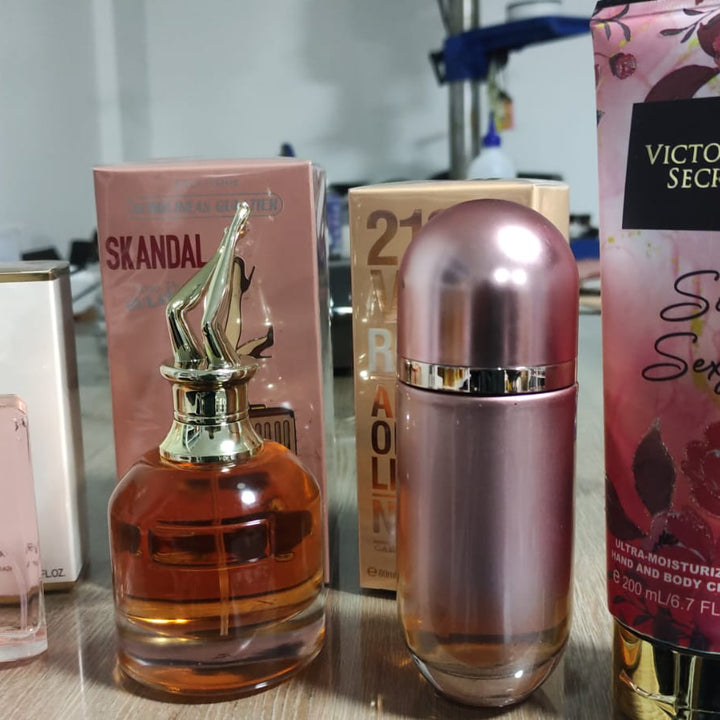 Kit 3 Perfumes Femenino COCO MADEMOISELLE l SCANDAL l 212 VIP rose + REGALO